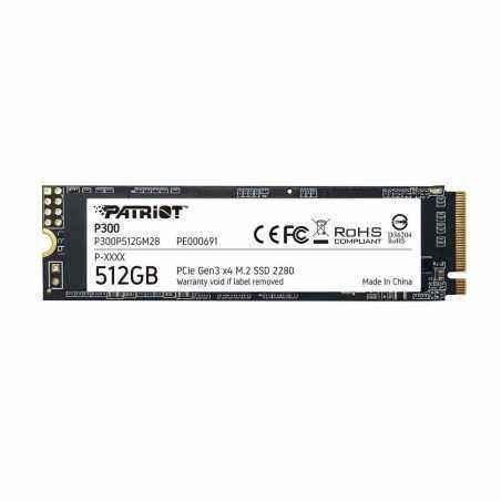 SSD PATRIOT- P300- 512 GB- M.2- PCIe Gen3.0 x4- 3D TLC Nand- R/W: 1700/1200 MB/s- P300P512GM28