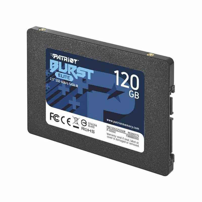 SSD PATRIOT- BURST ELITE- 120 GB- 2.5 inch- S-ATA 3- 3D QLC Nand- R/W: 450/320 MB/s- PBE120GS25SSDR
