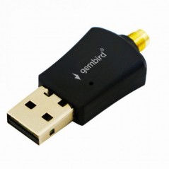 ADAPTOR RETEA GEMBIRD - extern- USB 2.0- suporta pana la 802.11n 300 Mbps- antena detasabila- WNP-UA300P-02