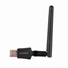 ADAPTOR RETEA GEMBIRD - extern- USB 2.0- suporta pana la 802.11n 300 Mbps- antena detasabila- WNP-UA300P-02