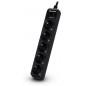 PRELUNGITOR CYBER POWER- Schuko x 5- conectare prin SchukoT)- cablu 1.8 m- 10 A- protectie supratensiune- negru- B0520SCO-DE)