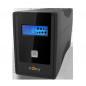 UPS NJOY- Cadu 850- Line Int. cu management- mini tower- 800VA/480W- AVR- Schuko x 2- 1 x baterie GP09122F-- display LCD- back-u