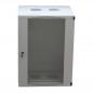 CABINET 19 LOGILINK 15U- fixare pe perete- Flatpackdezasamblat)- Light Grey- 725h) x 540w) x 450d) mm- usa sticla cu blocare-