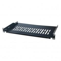 RAFT FIX LOGILINK 1U pentru rack 19- adancime 250mm- sarcina maxima 10Kg- vopsea antistatic- otel 1.5mm- black- SF1C35B