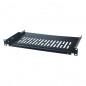 RAFT FIX LOGILINK 1U pentru rack 19- adancime 250mm- sarcina maxima 10Kg- vopsea antistatic- otel 1.5mm- black- SF1C35B