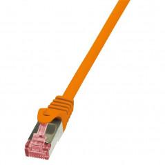 PATCH CORD S/FTP LOGILINK Cat6- LSZH- cupru- 1 m- portocaliu- AWG27- dublu ecranat CQ2038Si)
