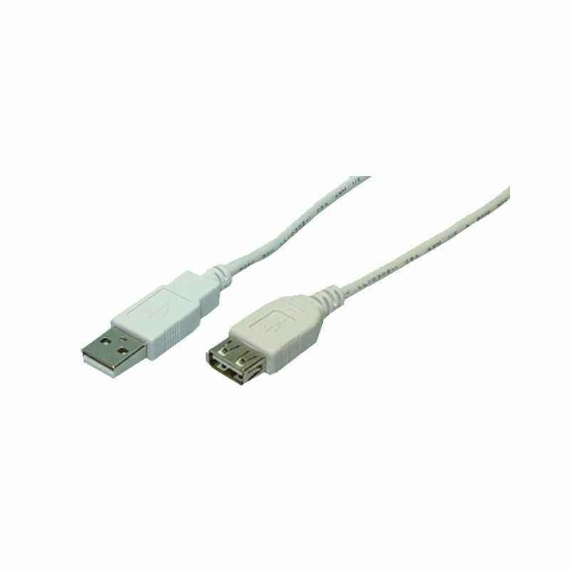 CABLU USB LOGILINK prelungitor- USB 2.0T) la USB 2.0M)- 5m- gri- CU0012