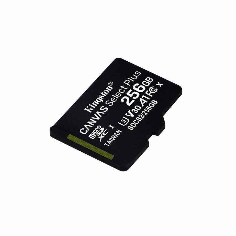 CARD MicroSD KINGSTON- 256 GB- microSDXC- clasa 10- standard UHS-I U3- SDCS2/256GBSP TV 0.02 lei)