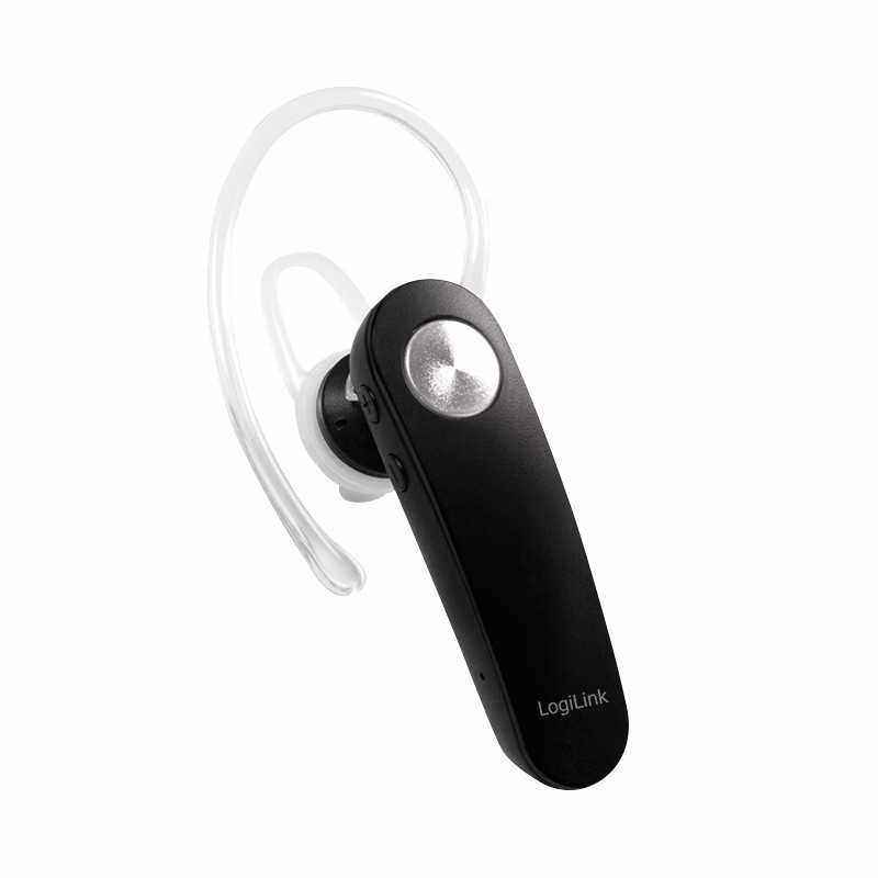 CASTI Logilink- wireless- monocasca- utilizare smartphone- microfon pe brat- conectare prin Bluetooth 4.2- negru- BT0046-)