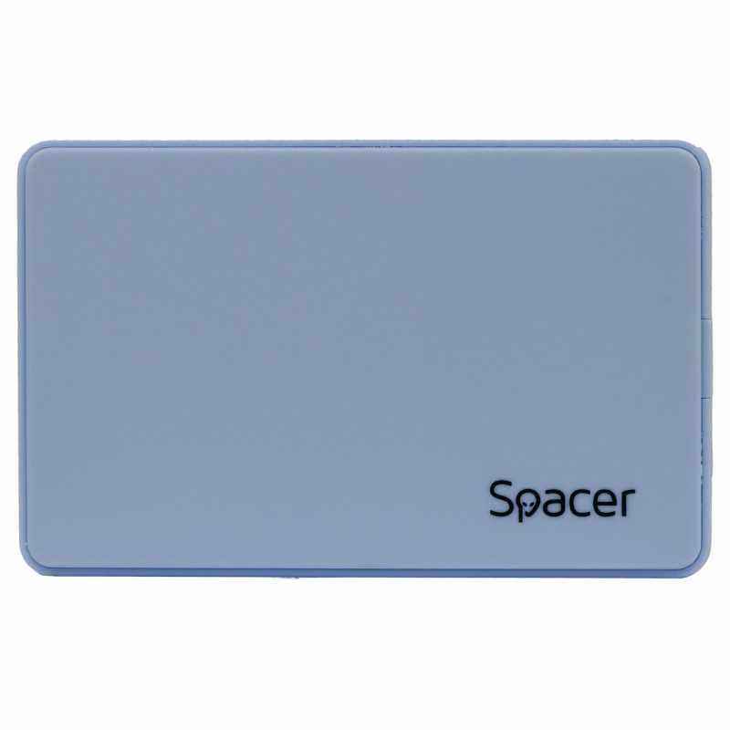 RACK extern SPACER- pt HDD/SSD- 2.5 inch- S-ATA- interfata PC USB 3.0- plastic- Bleu- SPR-25612BL)