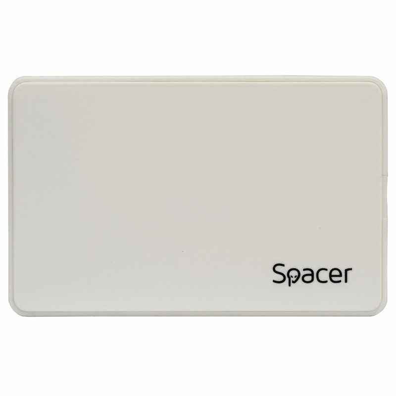 RACK extern SPACER- pt HDD/SSD- 2.5 inch- S-ATA- interfata PC USB 3.0- plastic- Alb- SPR-25612W)