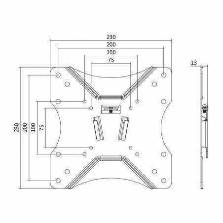 SUPORT de perete LOGILINK- pt 1 TV/monitor plat- diag. max 42 inch- fix- max 25 Kg- BP0004