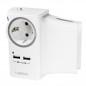 PRIZA LOGILINK- Schuko x 1- conectare prin SchukoT)- USB x 2- 16 A- protectie supratensiune- protectie copii- alb- PA0165)