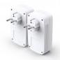 KIT ADAPTOR POWERLINE TP-LINK tehnologie AV2- AV1300- pana la 1300Mbps- 3 porturi Gigabit- priza AC- 2 buc. TL-PA8030P KIT timbr