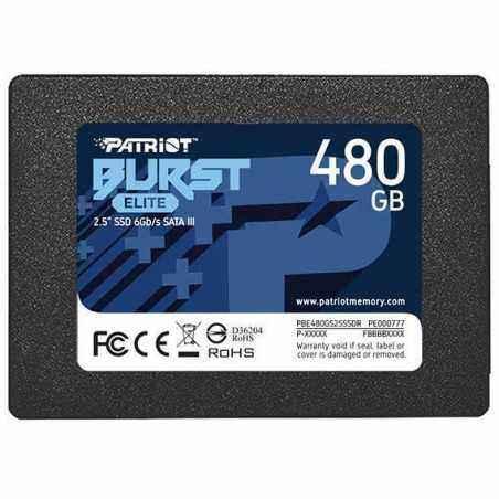 SSD PATRIOT- BURST ELITE- 480 GB- 2.5 inch- S-ATA 3- 3D QLC Nand- R/W: 450/320 MB/s- PBE480GS25SSDR