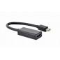 ADAPTOR video GEMBIRD- Mini-DisplayPortT) la HDMIM)- rezolutie maxima 4K3840 x 2160) la 30Hz- black- A-mDPM-HDMIF4K-01i)