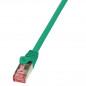 PATCH CORD S/FTP LOGILINK Cat6- LSZH- cupru- 0.25 m- verde- AWG27- dublu ecranat CQ2015Si)