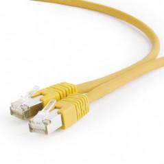PATCH CORD S/FTP GEMBIRD Cat6a- LSZH- cupru- 1.5 m- galben- AWG27- dublu ecranat PP6A-LSZHCU-Y-1.5Mi)