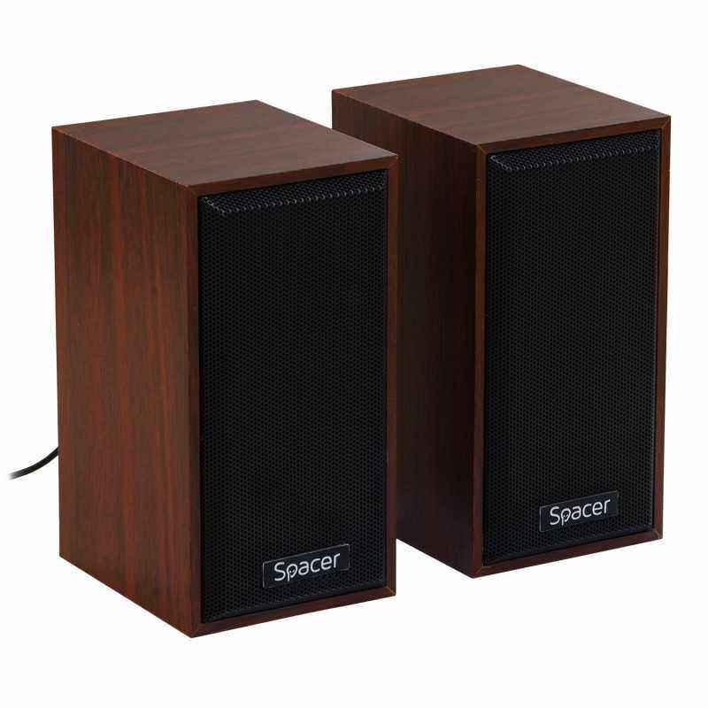 BOXE SPACER 2.0- RMS: 6W2 x 3W)- USB power- wooden- SPSK-201-WD)