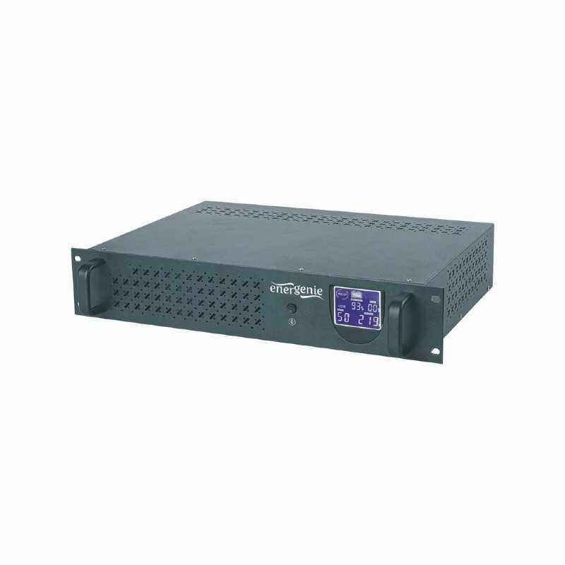 UPS GEMBIRD- Line Int. cu management- rack- 1500VA/900W- AVR- IEC x 4- 2 x baterie 12V/8Ah- display LCD- back-up 1 - 10 min.- UP