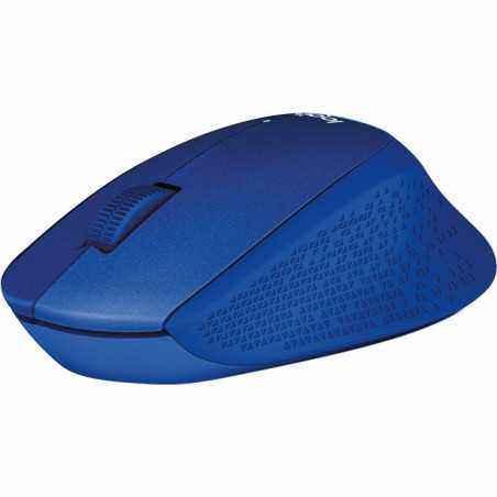 MOUSE LOGITECH- M330 Silent- PC sau NB- wireless- 2.4GHz- optic- 1000 dpi- butoane/scroll 3/1- - albastru- 910-004910