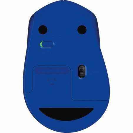MOUSE LOGITECH- M330 Silent- PC sau NB- wireless- 2.4GHz- optic- 1000 dpi- butoane/scroll 3/1- - albastru- 910-004910