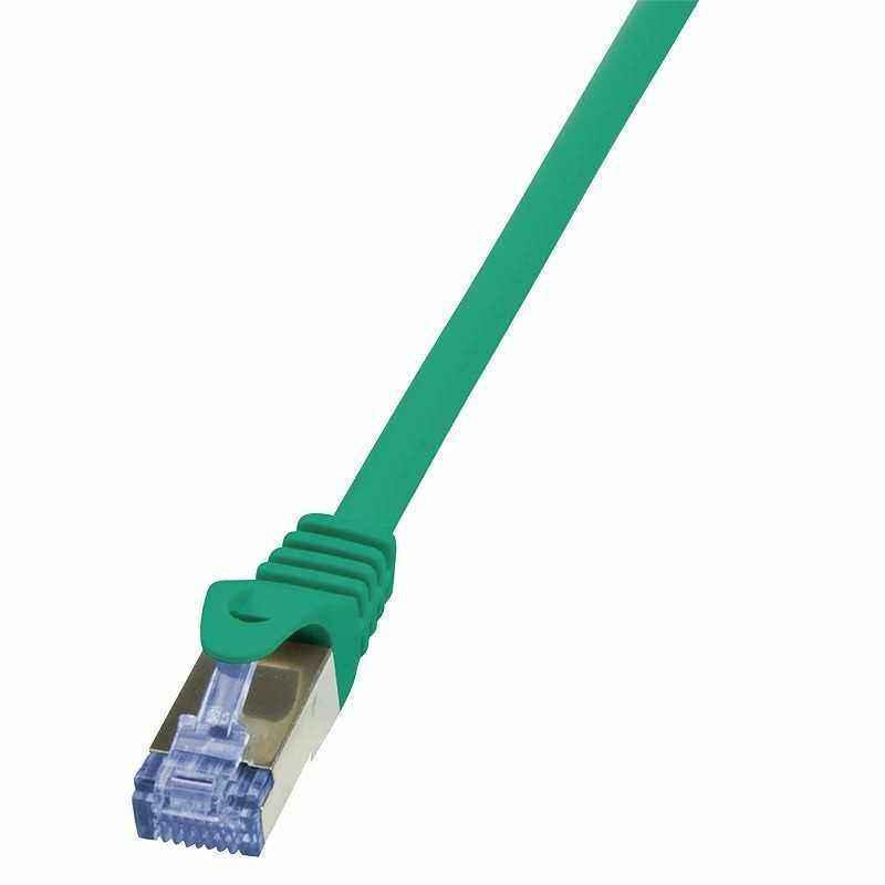 PATCH CORD S/FTP LOGILINK Cat6a- LSZH- cupru- 1 m- verde- AWG26- dublu ecranat CQ3035Si)