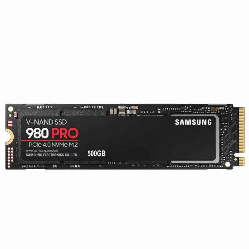 SSD SAMSUNG- 980 PRO- 500GB- M.2- PCIe Gen4.0 x4- V-Nand 3bit MLC- R/W: 6900 MB/s/5000 MB/s MZ-V8P500BW