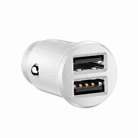 INCARCATOR auto Baseus Grain- 2 x USB Output 5V/3.1A total ambele porturi- pt. bricheta auto- alb CCALL-ML02 TV 0.8lei)