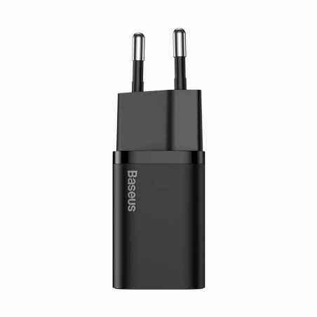 INCARCATOR retea Baseus Super Si- Quick Charge 25W- 1 x USB Type-C 5V/3A max- include cablu USB Type-C la USB Type-C 1m- negru T
