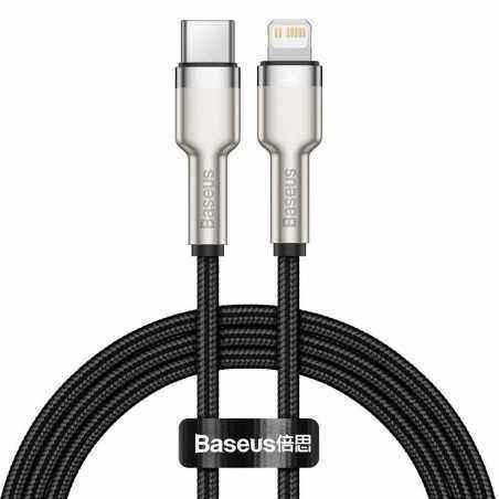 CABLU alimentare si date Baseus Cafule Metal- Fast Charging Data Cable pt. smartphone- USB Type-C la Lightning Iphone PD 20W- br