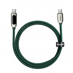 CABLU alimentare si date Baseus Display- Fast Charging Data Cable pt. smartphone- USB Type-C la USB Type-C 100W- brodat- display