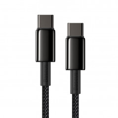 CABLU alimentare si date Baseus Tungsten Gold- Fast Charging Data Cable pt. smartphone- USB Type-C la USB Type-C 100W- brodat- 1