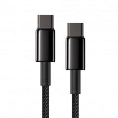 CABLU alimentare si date Baseus Tungsten Gold- Fast Charging Data Cable pt. smartphone- USB Type-C la USB Type-C 100W- brodat- 2
