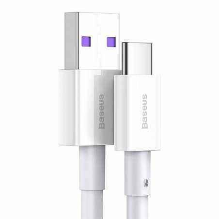CABLU alimentare si date Baseus Superior- Fast Charging Data Cable pt. smartphone- USB la USB Type-C 66W- 1m- alb CATYS-02 timbr
