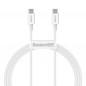 CABLU alimentare si date Baseus Superior- Fast Charging Data Cable pt. smartphone- USB Type-C la USB Type-C 100W- 1m- alb CATYS-