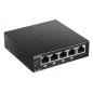 SWITCH D-LINK 5 porturi Gigabit- 4 porturi POE- carcasa metal. DGS-1005P(include timbru verde 1.5 lei)