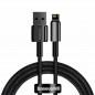 CABLU alimentare si date Baseus Tungsten Gold- Fast Charging Data Cable pt. smartphone- USB la Lightning Iphone 2.4A- brodat- 1m