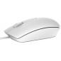 MOUSE DELL- PC sau NB- cu fir- USB- optic- 1000 dpi- butoane/scroll 3/1- - alb- 570-AAIP TV 0.18lei)