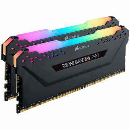 Memorii CORSAIR DDR4 16 GB- frecventa 3200 MHz- 8 GB x 2 module- radiator- iluminare RGB- CMW16GX4M2C3200C16
