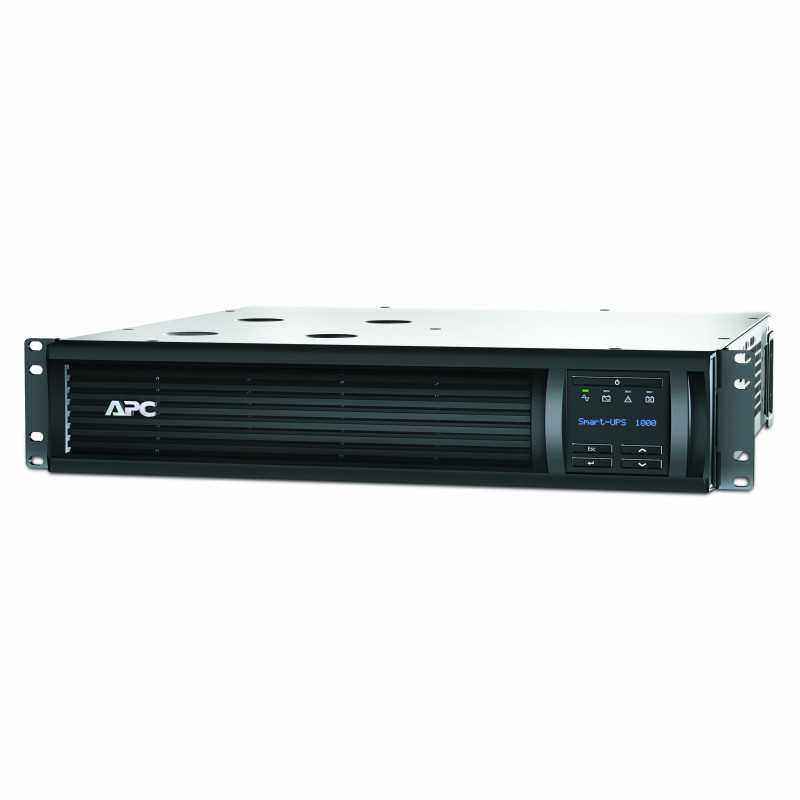 UPS APC- Smart-UPS SMT- Line Int. sin pura mgmt- rack- 1000VA / 700W- AVR- IEC x 4- 1 x baterie APCRBC132- display LCD- back-up