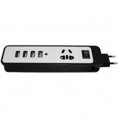 Sursa de alimentare 220V - 4 USB mama - 5V/4.8A + 1 priza 220V