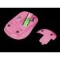 MOUSE TRUST- Yvi FX- PC sau NB- wireless- 2.4GHz- optic- 1600 dpi- butoane/scroll 4/1- iluminare- buton selectare viteza- roz- T