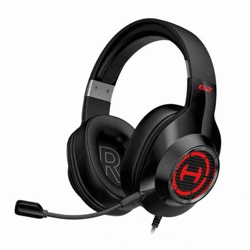 CASTI Edifier- cu fir- gaming- utilizare multimedia- microfon pe casca- detasabil- conectare prin USB 2.0- negru- G2-II-BK- TV 0