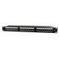 PATCH PANEL GEMBIRD 24 porturi- Cat6- 1U pentru rack 19- black- NPP-C624-002