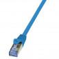 PATCH CORD S/FTP LOGILINK Cat6a- LSZH- cupru- 0.5 m- albastru- AWG26- dublu ecranat CQ3026Si)