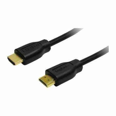 CABLU video LOGILINK- HDMIT) la HDMIT)- 1.5m- conectori auriti- rezolutie maxima 4K UHD3840 x 2160) la 30 Hz- negru- CH0036i)
