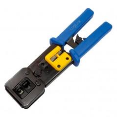 CLESTE sertizare mufe- LOGILINK- functii: sertizare mufe- decupare si taiere cablu- pentru mufe MP0027 / MP0077. WZ0037