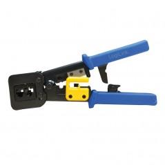 CLESTE sertizare mufe- LOGILINK- functii: sertizare mufe- decupare si taiere cablu- pentru mufe MP0027 / MP0077. WZ0037