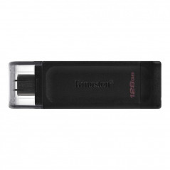 MEMORIE USB 3.2 Type-C KINGSTON 128 GB- clasica- carcasa plastic- negru- DT70/128GB TV 0.03 lei)